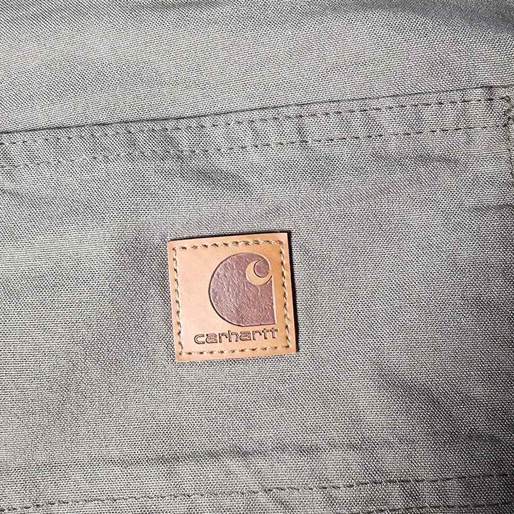Carhartt B151-LBR Men 35x34 Loose Original Fit Canvas Work Dungaree Pants Brown - Picture 6 of 7